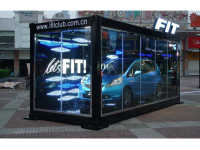 Ukázka použití průhledných LED obrazovek